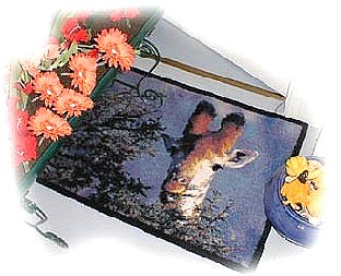 tapis paillasson girafe