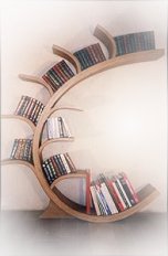 bibliothèque chêne massif